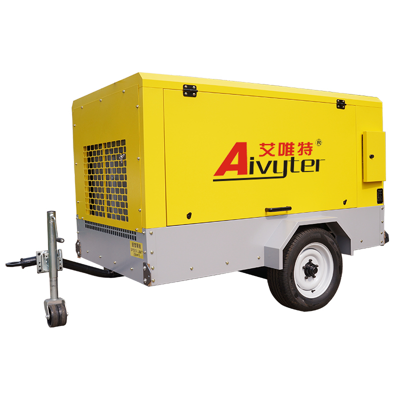 Máquina portátil diesel industrial del compresor de aire del tornillo de 250Cfm 116Psi en venta