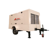 Compresor de aire de tornillo portátil de motor diesel