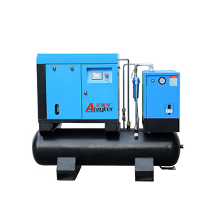 Compresor de aire tipo tornillo de accionamiento directo combinado 11kW 15Hp con tanque de aire 300l