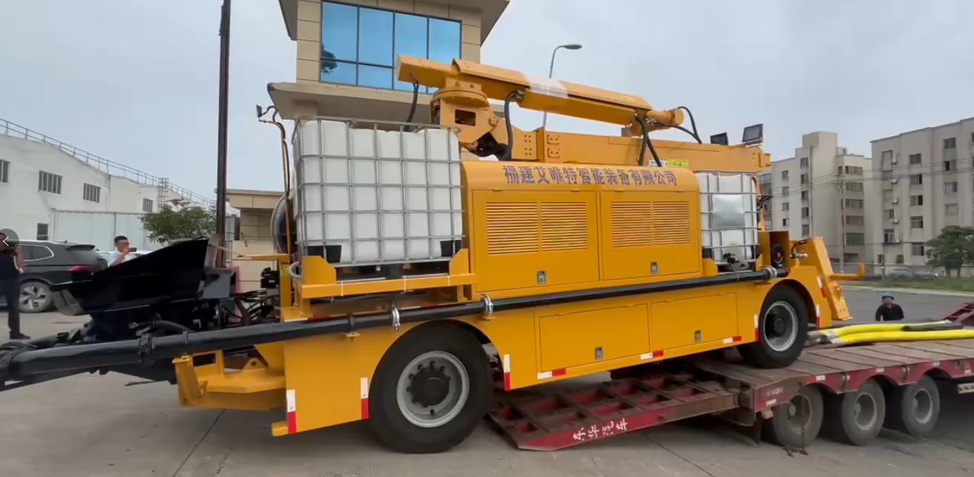 AWT3016F Máquina de pulverización de hormigón disparada enviada a Tailandia