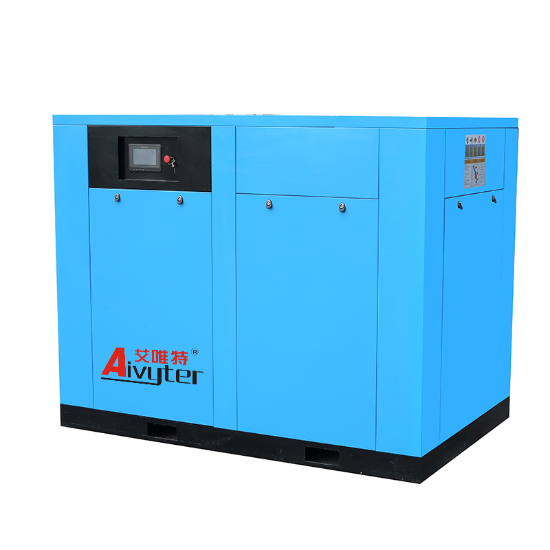 Compresor de aire de tornillo portátil rotativo de refrigeración por aire industrial