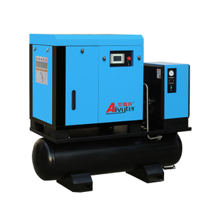 Compresor de aire de tornillo combinado de 22kW 30Hp 15Bar con tanque y secador para corte por láser