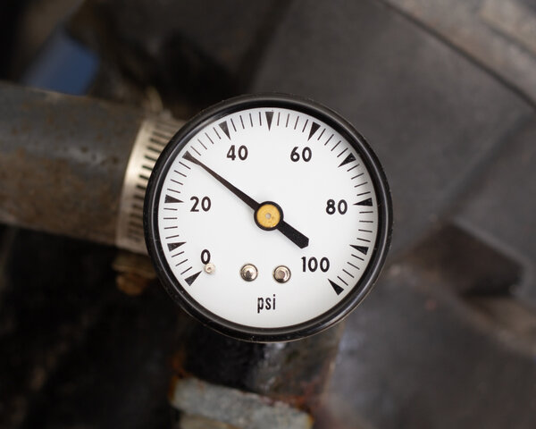 Manómetro tipo dial a 30 psi